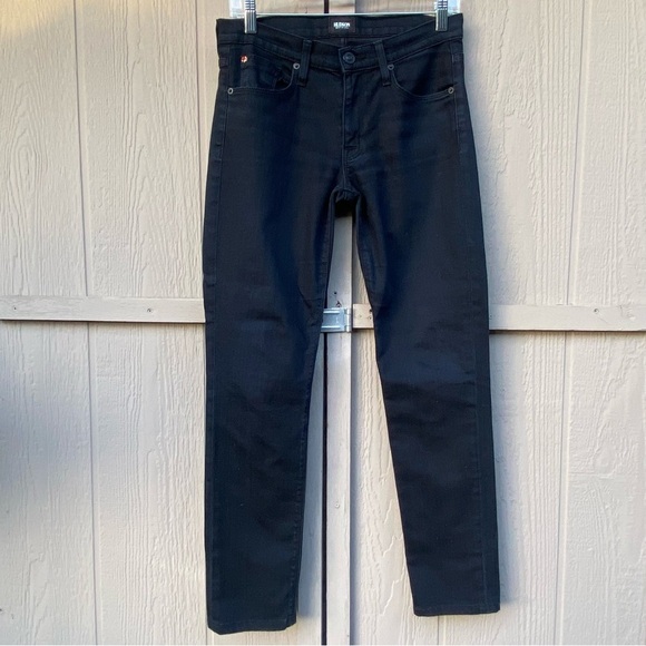 Hudson Jeans Denim - Hudson Colette Midrise Skinny Jeans, Color BLKl, Women’s 5 Pocket, Size 27
